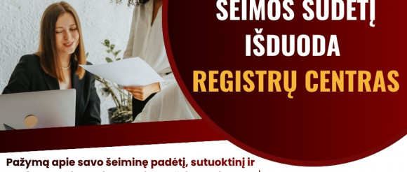 Pažymų, patvirtinančių šeimos sudėtį, išdavimas