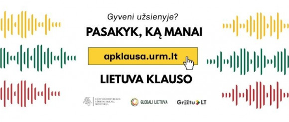 Vyksta Lietuvos diasporos nuomonės apklausa