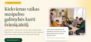 Iki spalio 15 d. – kvietimas teikti paraiškas vaikų ir jaunimo iniciatyvoms finansuoti